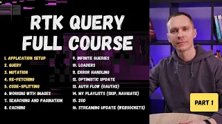 RTK Query Полный курс, часть 1 — Application Setup, Queries, Mutations, Re-fetching & Code Splitting